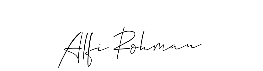 Here are the top 10 professional signature styles for the name Alfi Rohman. These are the best autograph styles you can use for your name. Alfi Rohman signature style 2 images and pictures png