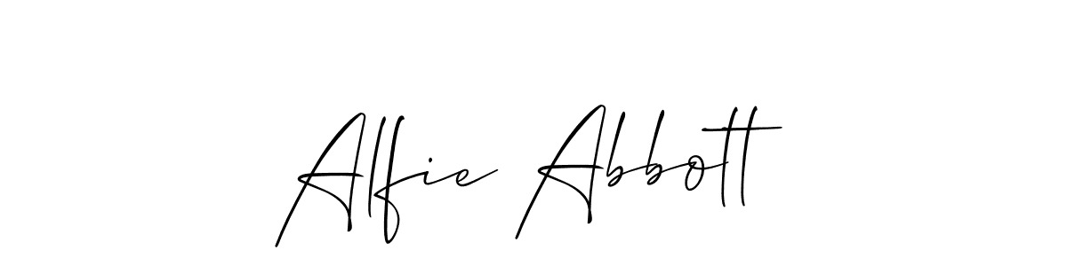 Here are the top 10 professional signature styles for the name Alfie Abbott. These are the best autograph styles you can use for your name. Alfie Abbott signature style 2 images and pictures png