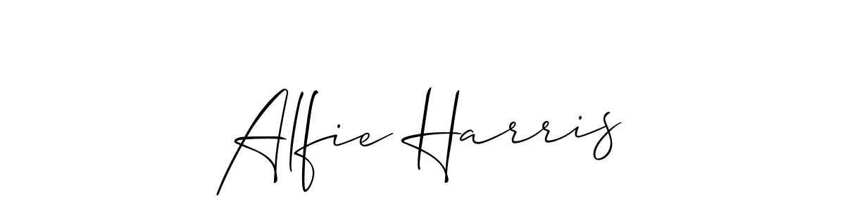 How to make Alfie Harris signature? Allison_Script is a professional autograph style. Create handwritten signature for Alfie Harris name. Alfie Harris signature style 2 images and pictures png