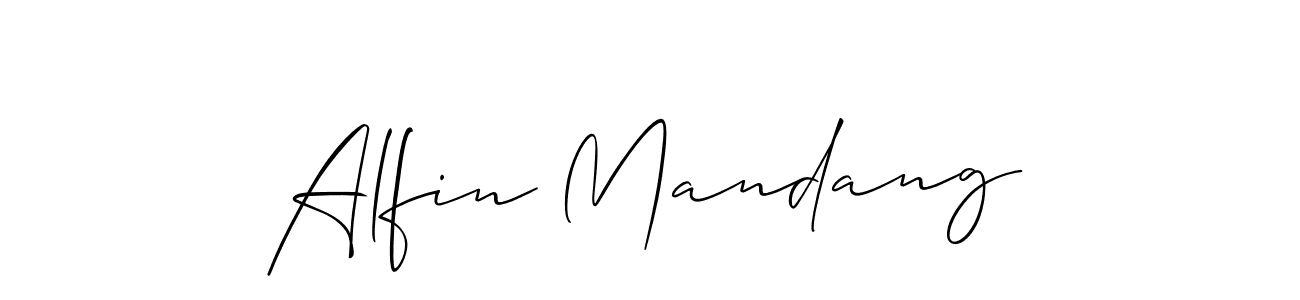 Allison_Script is a professional signature style that is perfect for those who want to add a touch of class to their signature. It is also a great choice for those who want to make their signature more unique. Get Alfin Mandang name to fancy signature for free. Alfin Mandang signature style 2 images and pictures png