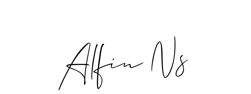 Here are the top 10 professional signature styles for the name Alfin Ns. These are the best autograph styles you can use for your name. Alfin Ns signature style 2 images and pictures png