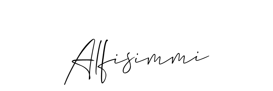 if you are searching for the best signature style for your name Alfisimmi. so please give up your signature search. here we have designed multiple signature styles  using Allison_Script. Alfisimmi signature style 2 images and pictures png
