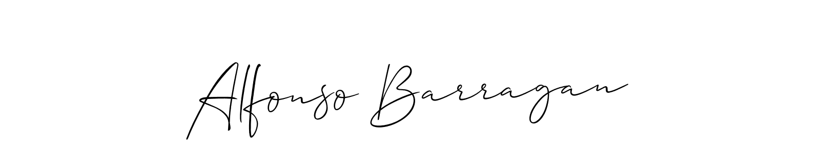 How to make Alfonso Barragan signature? Allison_Script is a professional autograph style. Create handwritten signature for Alfonso Barragan name. Alfonso Barragan signature style 2 images and pictures png