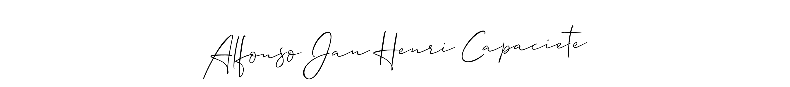 Check out images of Autograph of Alfonso Jan Henri Capaciete name. Actor Alfonso Jan Henri Capaciete Signature Style. Allison_Script is a professional sign style online. Alfonso Jan Henri Capaciete signature style 2 images and pictures png