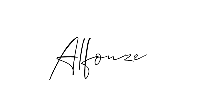 Create a beautiful signature design for name Alfonze. With this signature (Allison_Script) fonts, you can make a handwritten signature for free. Alfonze signature style 2 images and pictures png