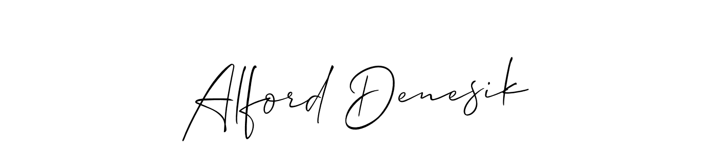 Also You can easily find your signature by using the search form. We will create Alford Denesik name handwritten signature images for you free of cost using Allison_Script sign style. Alford Denesik signature style 2 images and pictures png