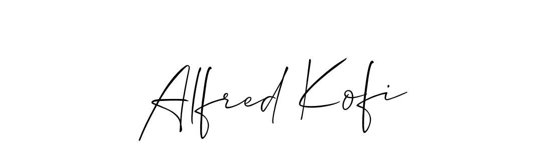 Similarly Allison_Script is the best handwritten signature design. Signature creator online .You can use it as an online autograph creator for name Alfred Kofi. Alfred Kofi signature style 2 images and pictures png