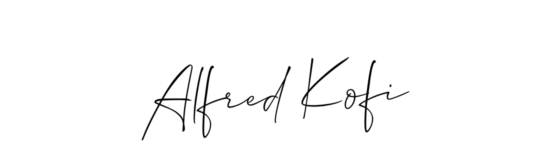 How to make Alfred Kofi signature? Allison_Script is a professional autograph style. Create handwritten signature for Alfred Kofi name. Alfred Kofi signature style 2 images and pictures png