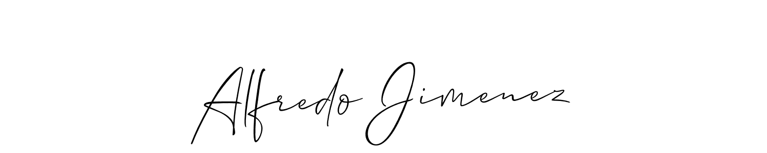 Make a beautiful signature design for name Alfredo Jimenez. With this signature (Allison_Script) style, you can create a handwritten signature for free. Alfredo Jimenez signature style 2 images and pictures png