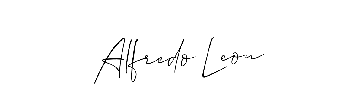The best way (Allison_Script) to make a short signature is to pick only two or three words in your name. The name Alfredo Leon include a total of six letters. For converting this name. Alfredo Leon signature style 2 images and pictures png