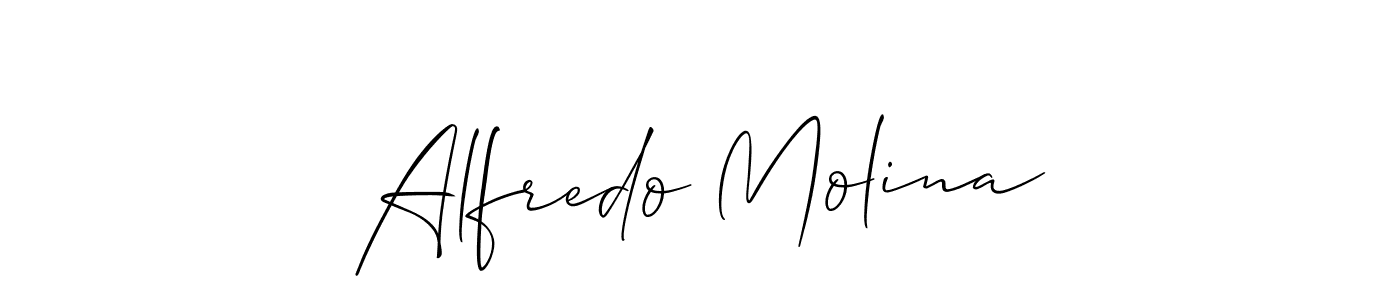 Alfredo Molina stylish signature style. Best Handwritten Sign (Allison_Script) for my name. Handwritten Signature Collection Ideas for my name Alfredo Molina. Alfredo Molina signature style 2 images and pictures png