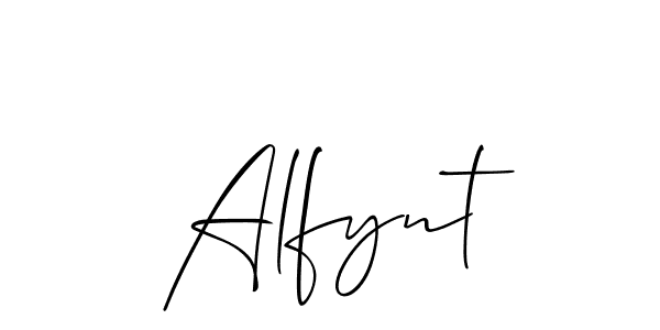 It looks lik you need a new signature style for name Alfynt. Design unique handwritten (Allison_Script) signature with our free signature maker in just a few clicks. Alfynt signature style 2 images and pictures png
