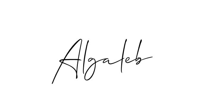 Algaleb stylish signature style. Best Handwritten Sign (Allison_Script) for my name. Handwritten Signature Collection Ideas for my name Algaleb. Algaleb signature style 2 images and pictures png