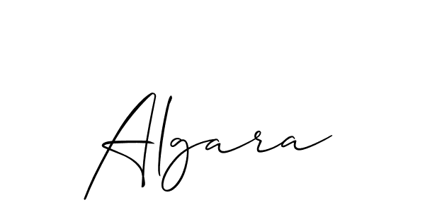 How to Draw Algara signature style? Allison_Script is a latest design signature styles for name Algara. Algara signature style 2 images and pictures png