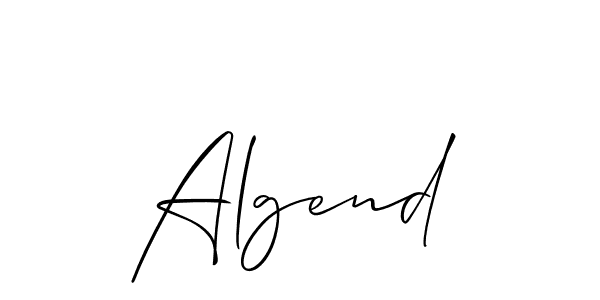 Once you've used our free online signature maker to create your best signature Allison_Script style, it's time to enjoy all of the benefits that Algend name signing documents. Algend signature style 2 images and pictures png