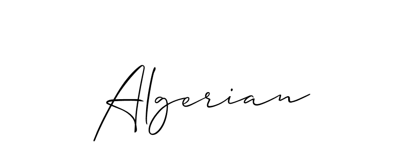 It looks lik you need a new signature style for name Algerian. Design unique handwritten (Allison_Script) signature with our free signature maker in just a few clicks. Algerian signature style 2 images and pictures png
