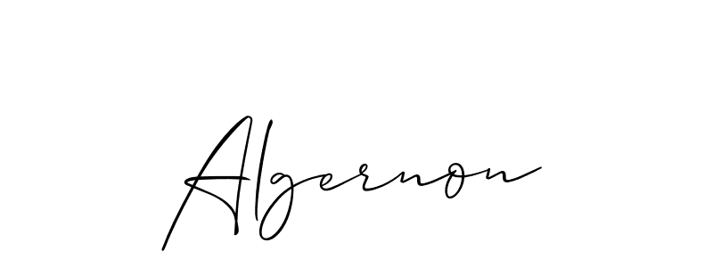Use a signature maker to create a handwritten signature online. With this signature software, you can design (Allison_Script) your own signature for name Algernon. Algernon signature style 2 images and pictures png
