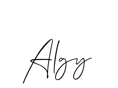 Best and Professional Signature Style for Algy. Allison_Script Best Signature Style Collection. Algy signature style 2 images and pictures png