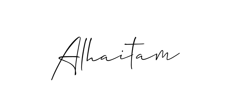 Best and Professional Signature Style for Alhaitam. Allison_Script Best Signature Style Collection. Alhaitam signature style 2 images and pictures png
