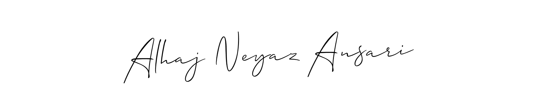 Make a beautiful signature design for name Alhaj Neyaz Ansari. Use this online signature maker to create a handwritten signature for free. Alhaj Neyaz Ansari signature style 2 images and pictures png