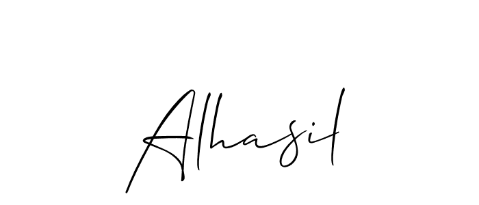 Once you've used our free online signature maker to create your best signature Allison_Script style, it's time to enjoy all of the benefits that Alhasil name signing documents. Alhasil signature style 2 images and pictures png