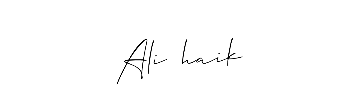 How to make Ali شhaikخ signature? Allison_Script is a professional autograph style. Create handwritten signature for Ali شhaikخ name. Ali شhaikخ signature style 2 images and pictures png