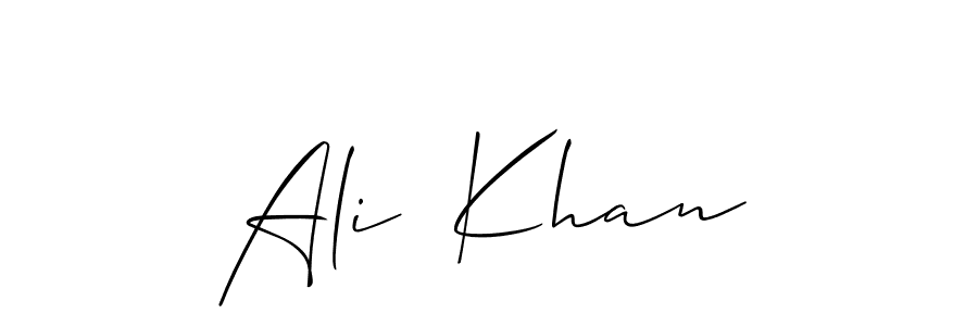 Similarly Allison_Script is the best handwritten signature design. Signature creator online .You can use it as an online autograph creator for name Ali  Khan. Ali  Khan signature style 2 images and pictures png