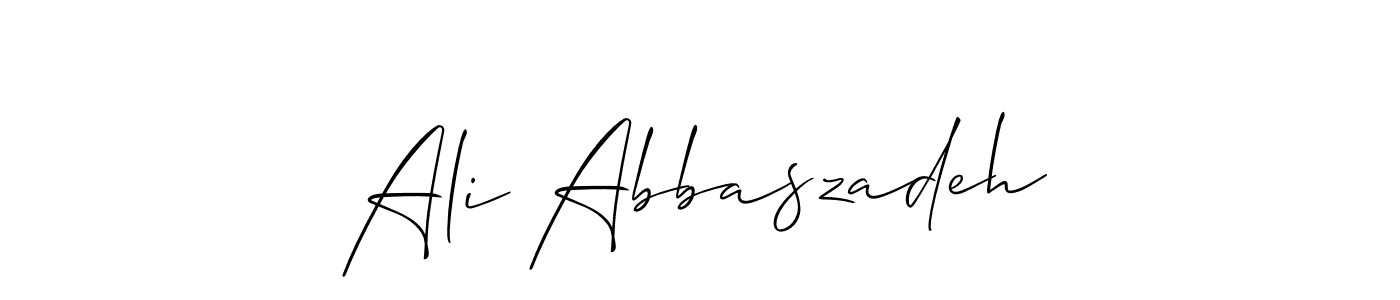 Allison_Script is a professional signature style that is perfect for those who want to add a touch of class to their signature. It is also a great choice for those who want to make their signature more unique. Get Ali Abbaszadeh name to fancy signature for free. Ali Abbaszadeh signature style 2 images and pictures png