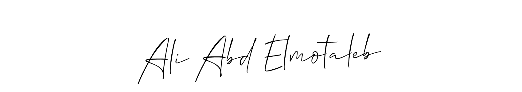 Similarly Allison_Script is the best handwritten signature design. Signature creator online .You can use it as an online autograph creator for name Ali Abd Elmotaleb. Ali Abd Elmotaleb signature style 2 images and pictures png