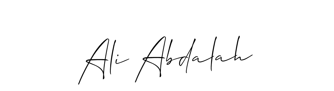 Best and Professional Signature Style for Ali Abdalah. Allison_Script Best Signature Style Collection. Ali Abdalah signature style 2 images and pictures png