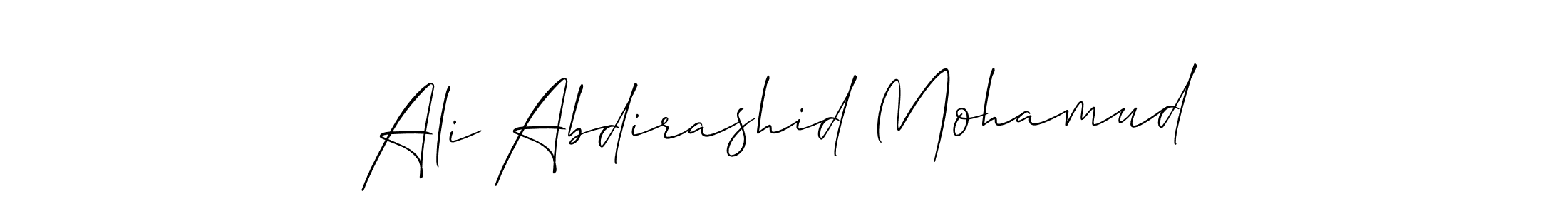 Make a beautiful signature design for name Ali Abdirashid Mohamud. Use this online signature maker to create a handwritten signature for free. Ali Abdirashid Mohamud signature style 2 images and pictures png