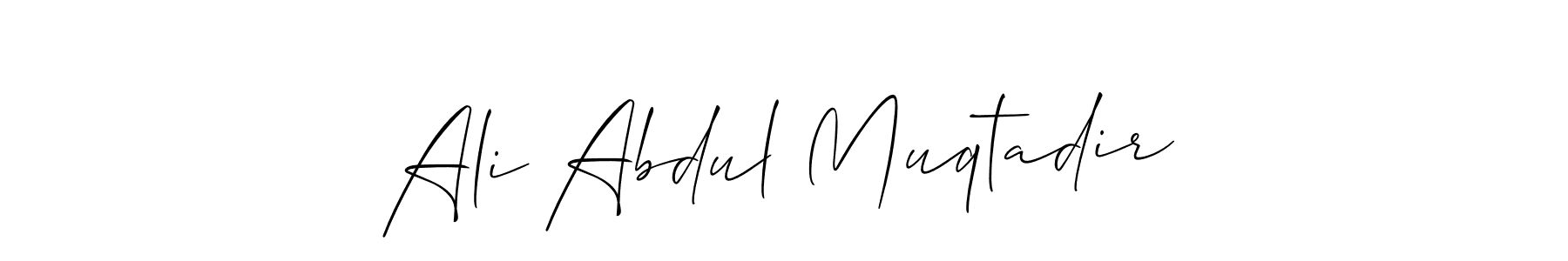 Make a short Ali Abdul Muqtadir signature style. Manage your documents anywhere anytime using Allison_Script. Create and add eSignatures, submit forms, share and send files easily. Ali Abdul Muqtadir signature style 2 images and pictures png