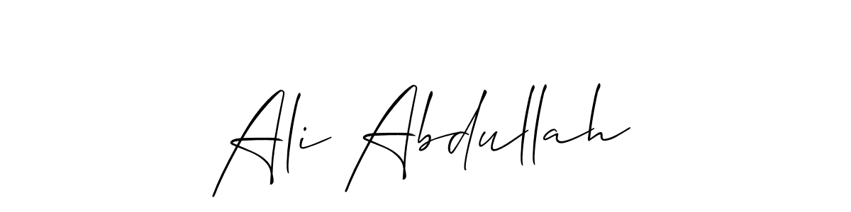 Allison_Script is a professional signature style that is perfect for those who want to add a touch of class to their signature. It is also a great choice for those who want to make their signature more unique. Get Ali Abdullah name to fancy signature for free. Ali Abdullah signature style 2 images and pictures png