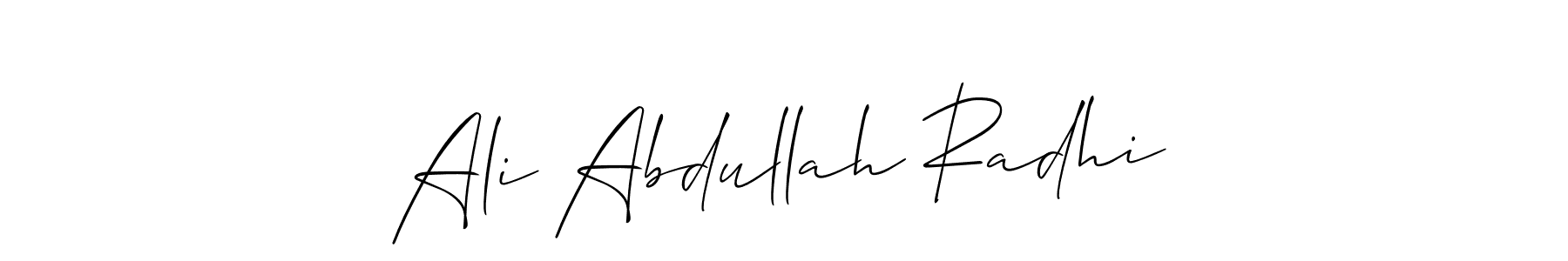 Here are the top 10 professional signature styles for the name Ali Abdullah Radhi. These are the best autograph styles you can use for your name. Ali Abdullah Radhi signature style 2 images and pictures png