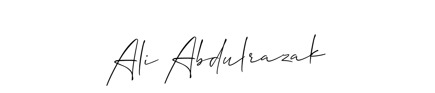 Best and Professional Signature Style for Ali Abdulrazak. Allison_Script Best Signature Style Collection. Ali Abdulrazak signature style 2 images and pictures png