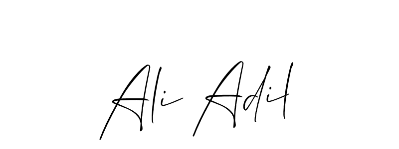 The best way (Allison_Script) to make a short signature is to pick only two or three words in your name. The name Ali Adil include a total of six letters. For converting this name. Ali Adil signature style 2 images and pictures png