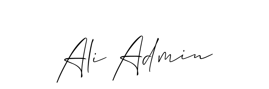 Also we have Ali Admin name is the best signature style. Create professional handwritten signature collection using Allison_Script autograph style. Ali Admin signature style 2 images and pictures png