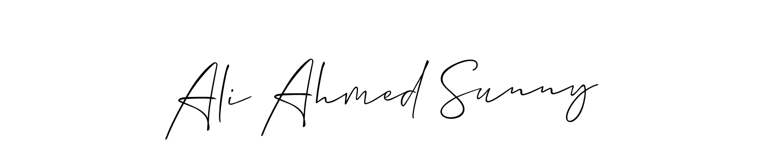 Best and Professional Signature Style for Ali Ahmed Sunny. Allison_Script Best Signature Style Collection. Ali Ahmed Sunny signature style 2 images and pictures png