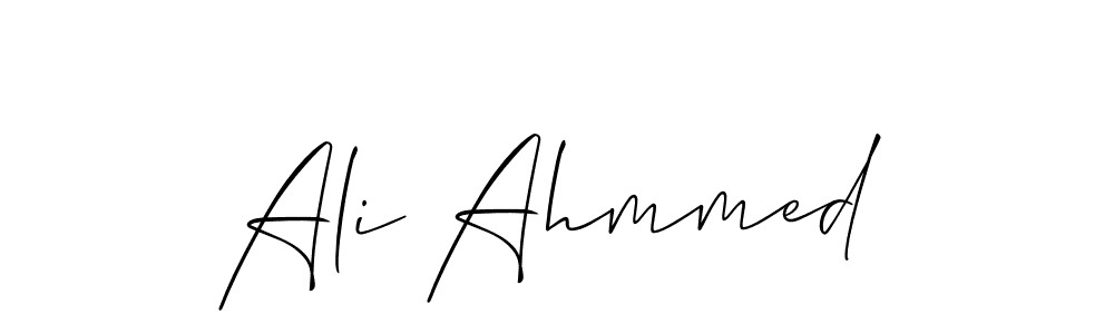 How to make Ali Ahmmed signature? Allison_Script is a professional autograph style. Create handwritten signature for Ali Ahmmed name. Ali Ahmmed signature style 2 images and pictures png