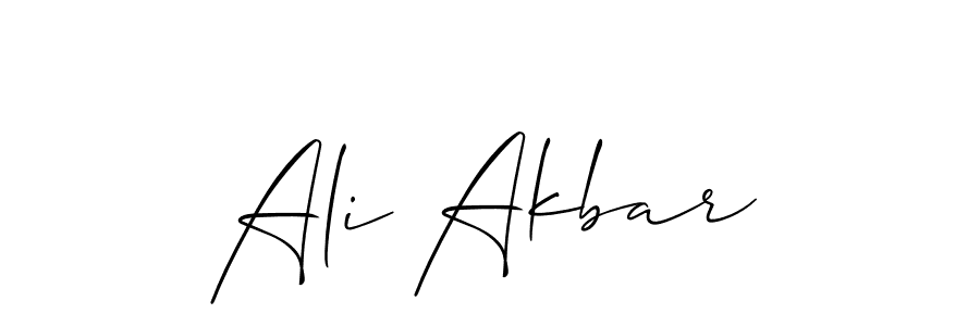 Best and Professional Signature Style for Ali Akbar. Allison_Script Best Signature Style Collection. Ali Akbar signature style 2 images and pictures png