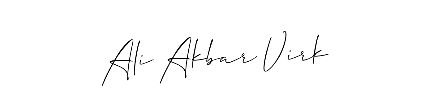 How to Draw Ali Akbar Virk signature style? Allison_Script is a latest design signature styles for name Ali Akbar Virk. Ali Akbar Virk signature style 2 images and pictures png
