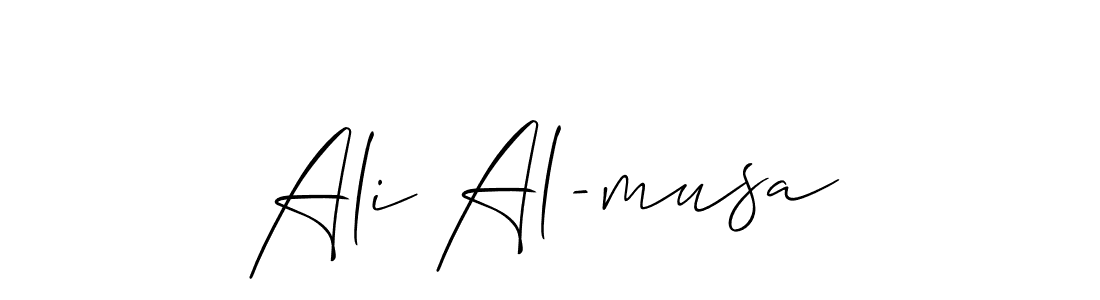 You can use this online signature creator to create a handwritten signature for the name Ali Al-musa. This is the best online autograph maker. Ali Al-musa signature style 2 images and pictures png