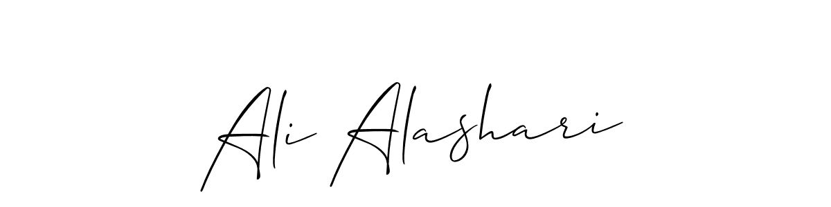 Design your own signature with our free online signature maker. With this signature software, you can create a handwritten (Allison_Script) signature for name Ali Alashari. Ali Alashari signature style 2 images and pictures png