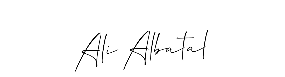 Make a beautiful signature design for name Ali Albatal. Use this online signature maker to create a handwritten signature for free. Ali Albatal signature style 2 images and pictures png