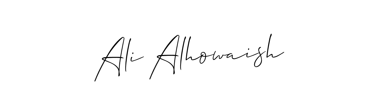 Also You can easily find your signature by using the search form. We will create Ali Alhowaish name handwritten signature images for you free of cost using Allison_Script sign style. Ali Alhowaish signature style 2 images and pictures png