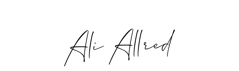 Best and Professional Signature Style for Ali Allred. Allison_Script Best Signature Style Collection. Ali Allred signature style 2 images and pictures png