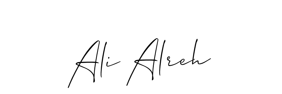 Once you've used our free online signature maker to create your best signature Allison_Script style, it's time to enjoy all of the benefits that Ali Alreh name signing documents. Ali Alreh signature style 2 images and pictures png