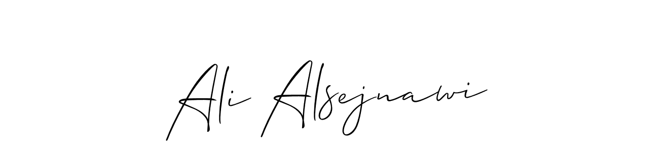 Allison_Script is a professional signature style that is perfect for those who want to add a touch of class to their signature. It is also a great choice for those who want to make their signature more unique. Get Ali Alsejnawi name to fancy signature for free. Ali Alsejnawi signature style 2 images and pictures png