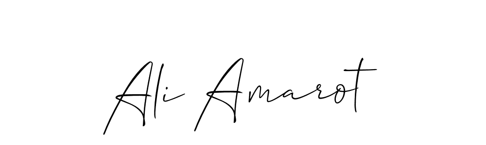 It looks lik you need a new signature style for name Ali Amarot. Design unique handwritten (Allison_Script) signature with our free signature maker in just a few clicks. Ali Amarot signature style 2 images and pictures png