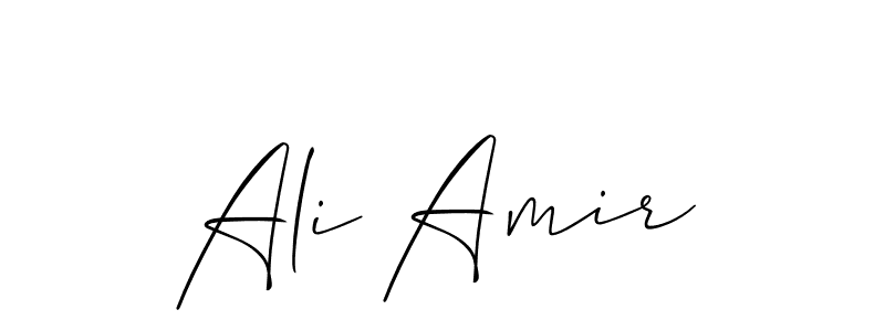 Ali Amir stylish signature style. Best Handwritten Sign (Allison_Script) for my name. Handwritten Signature Collection Ideas for my name Ali Amir. Ali Amir signature style 2 images and pictures png
